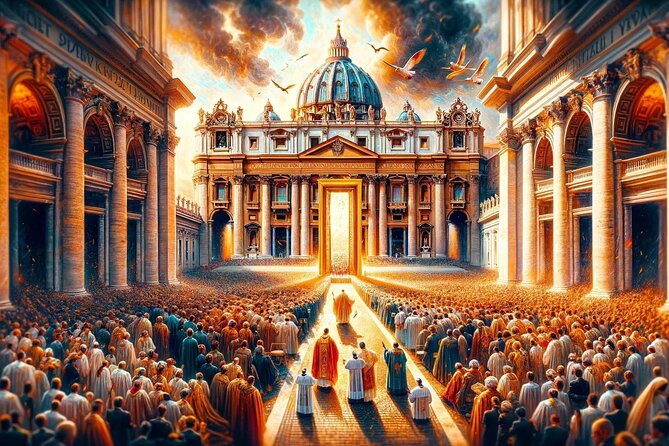Rome: Visit the Main Papal Basilicas with Private Driver - St Peter’s Basilica and the Jubilee finish with a cross path