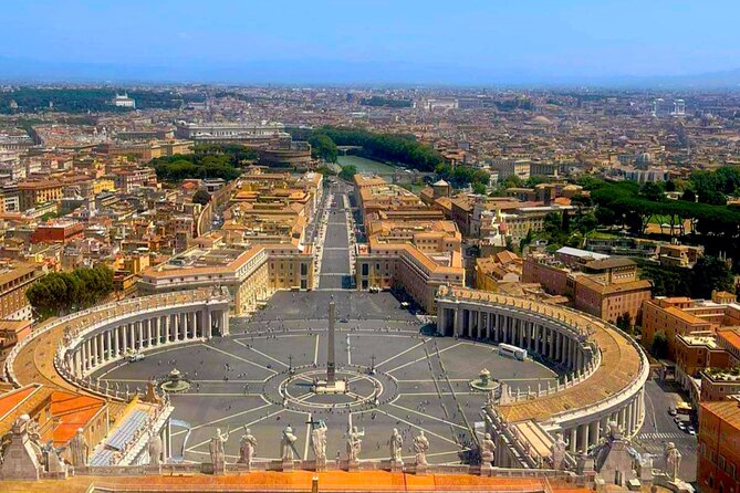 St. Peter's Basilica Dome to Underground Grottoes Tour - St. Peter’s Square: start where the drama is designed
