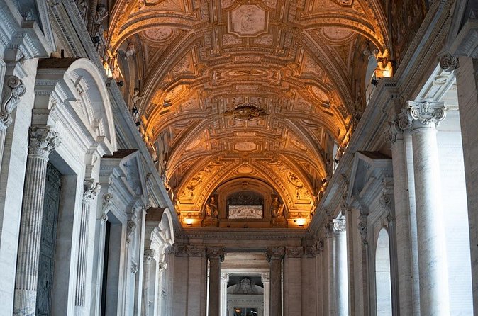 St. Peter’s Basilica Skip the Line Guided Tour - Inside the Basilica: marble, gold ceilings, and the papal altar