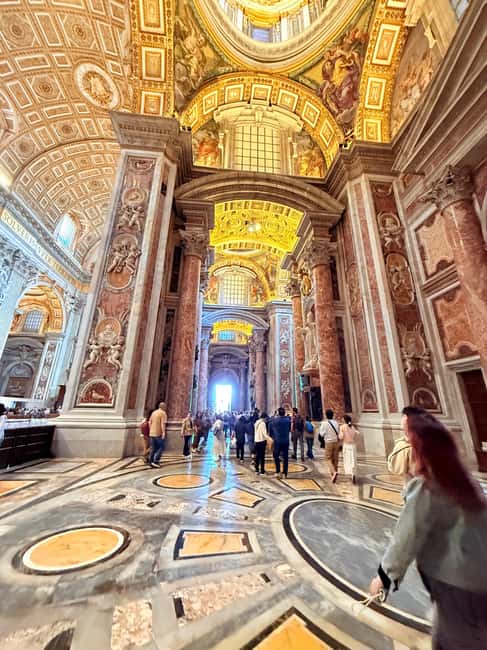 St.peter's Basilica Tour with Dome View & Underground Access - St. Peter’s Basilica Inside: Art, Faith, and Masterpieces in Motion