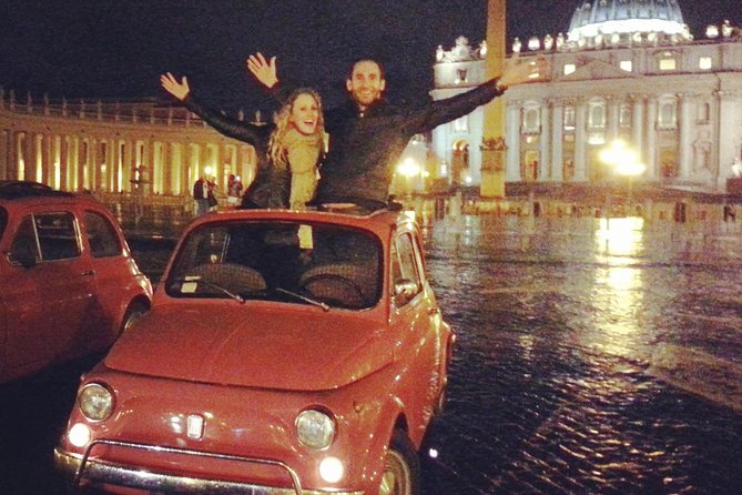 The Original Fiat 500 Night Tour of Rome - Why Rome looks better from a vintage Fiat 500 at 7:00 pm