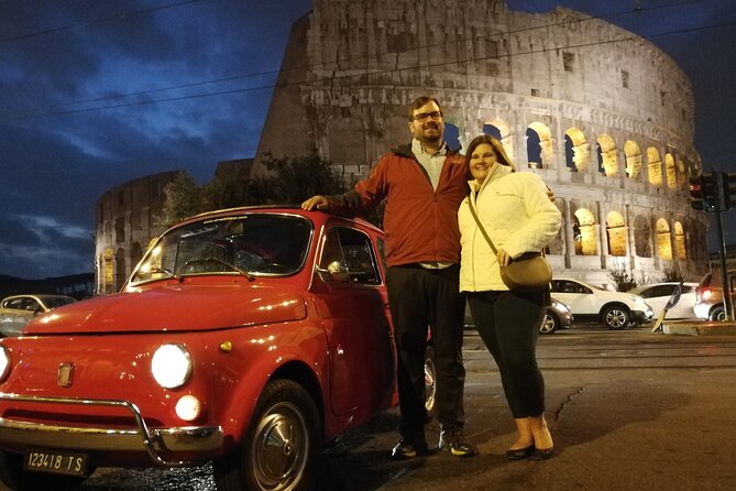 The Original Fiat 500 Night Tour of Rome - Piazza Navona at night: baroque power in a former stadium shape