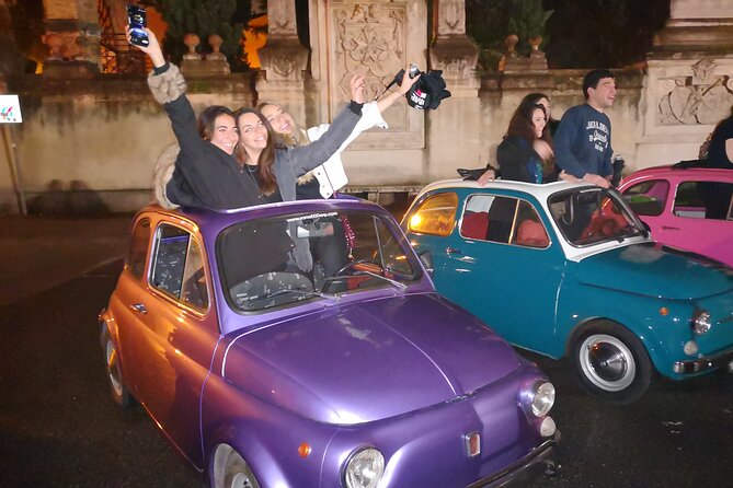 The Original Fiat 500 Night Tour of Rome - Meeting at Via Labicana: pickup, drop-off, and what to confirm
