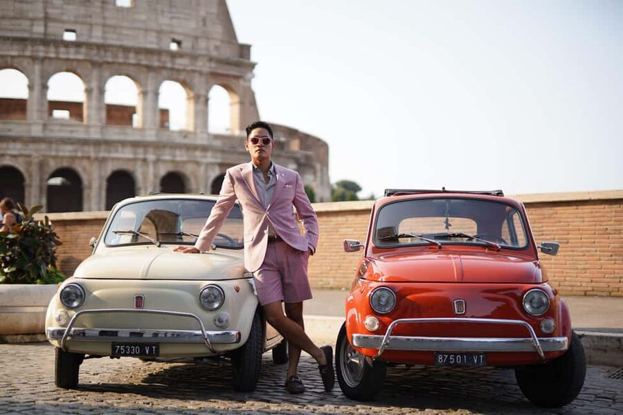 Timeless Rome: A Journey in a Vintage Fiat 500 - Aperol Spritz included: the small luxury that fits the day