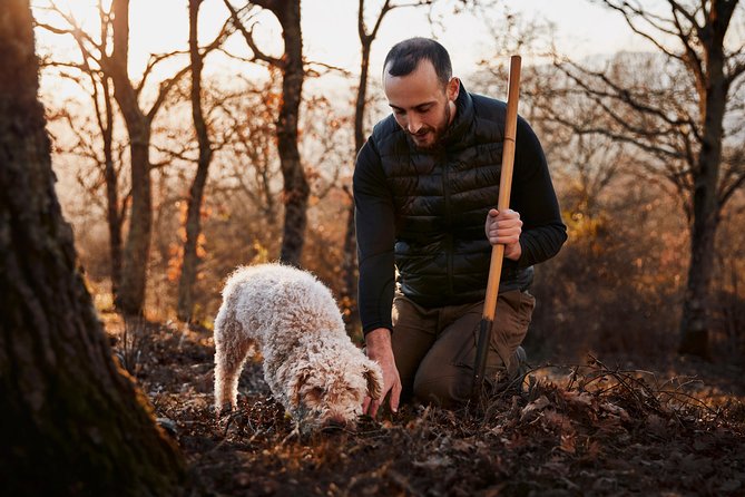 Truffle hunting near Rome with 7-course lunch - Learning truffle prep in the kitchen with Matteo