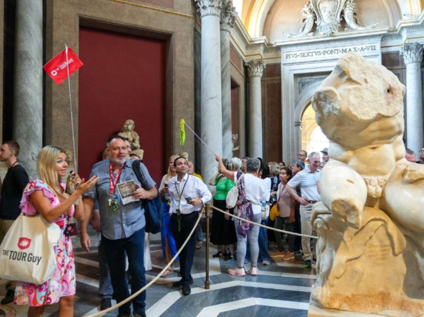 Vatican Evening Tour: Vatican Museums & Sistine Chapel - Museo Pio Clementino and the Candelabra Gallery: sculpture and theater lighting