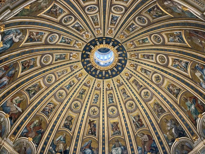 Vatican Full access: St.Peter's Basilica, Dome, Tombs+Audio - Hosted entry at Piazza Risorgimento: the part that saves your sanity