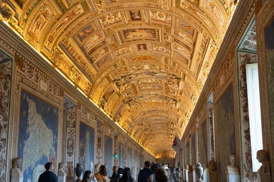Vatican Museums & Sistine Chapel Skip-the-Ticket-Line Tour - Museum galleries: maps, sculptures, and Renaissance paintings that make sense
