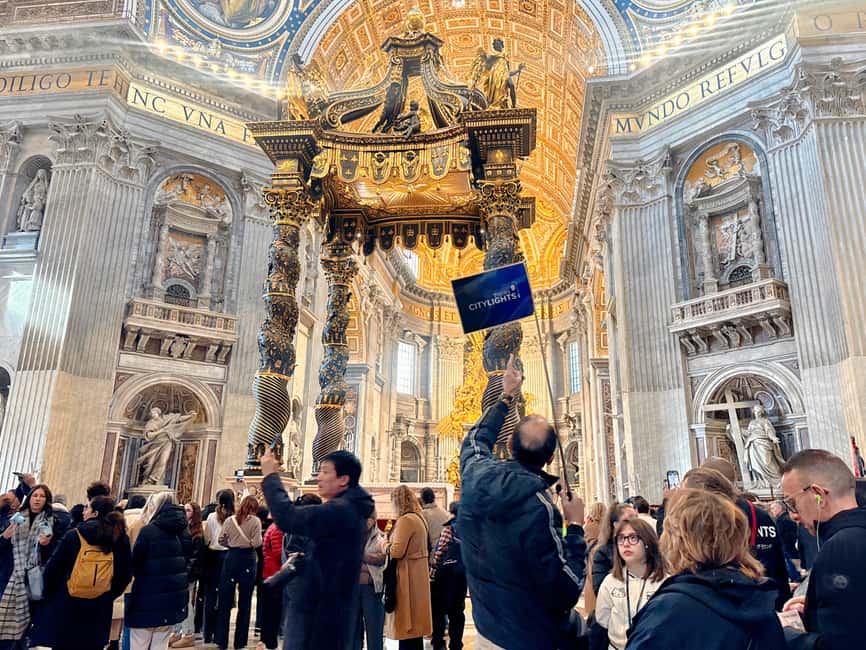 Vatican Museums, Sistine Chapel & St. Peter's Basilica Tour - St. Peter’s Basilica and Michelangelo’s La Pietà: The Big Finish