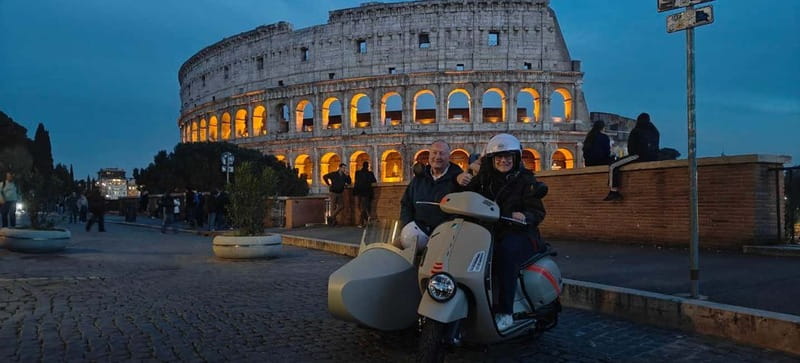 Vespa Sidecar Tour: Express Highlights of Rome - The core route: Piazza Venezia to the Colosseum exterior views
