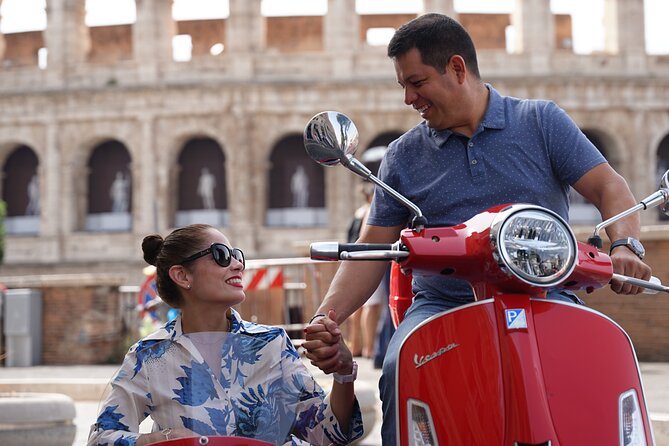 Vespa Sidecar Tour in Rome - Piazza del Popolo From the Road: Symmetry in Motion