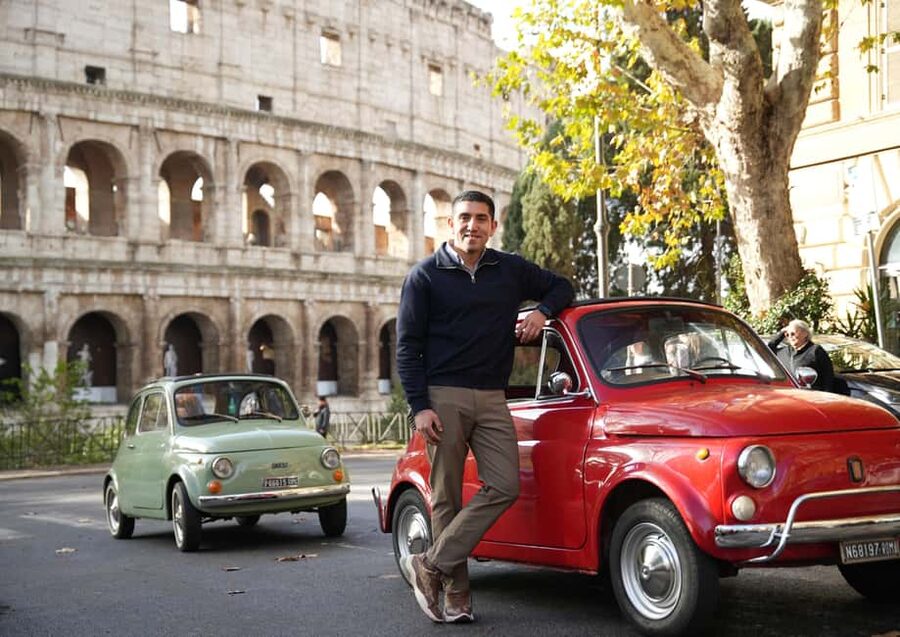 Vintage Fiat500 car Tour by Professional Photographer - Orange Garden at Giardino degli Aranci: Free Time for Real Pauses